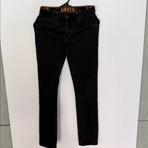 Levi's Women's Black Skinny Jeans with Branded Waistband